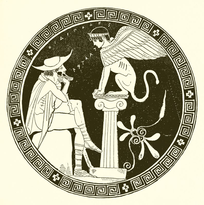 Oidipous og Sfinxen af English School