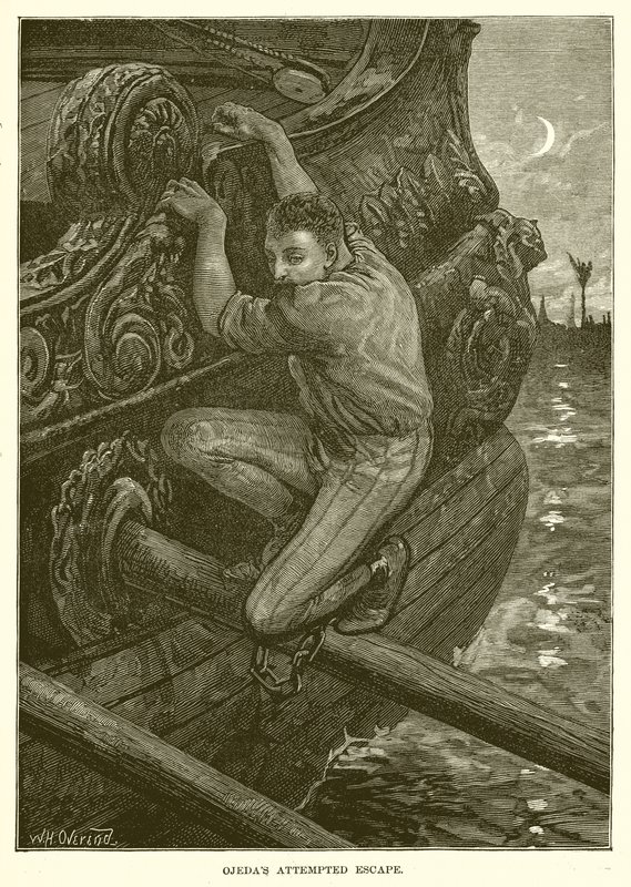Ojedas forsøgte at flygte af English School