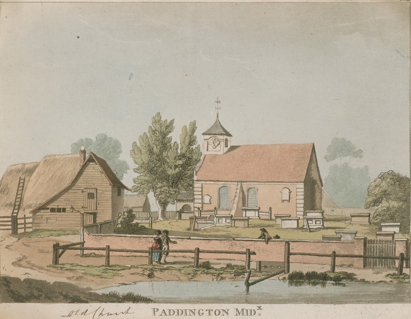 Old Church, Paddington, Middlesex af English School