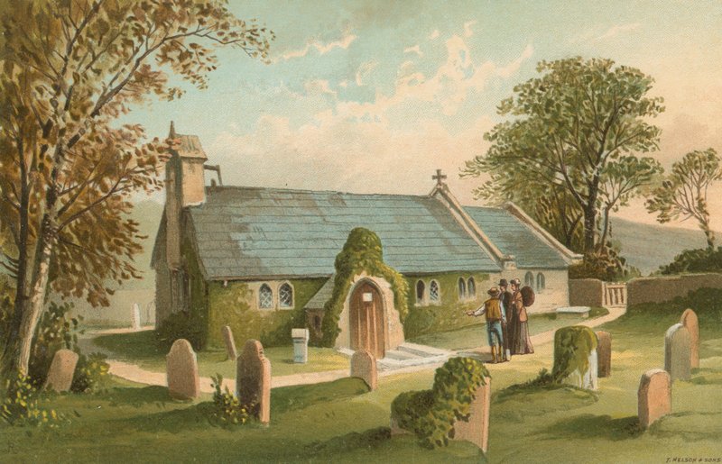 Old Church of St. Lawrence--Isle of Wight (den mindste kirke i England) af English School