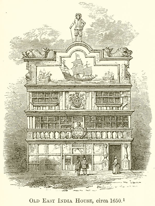 Old East India House, omkring 1650 af English School