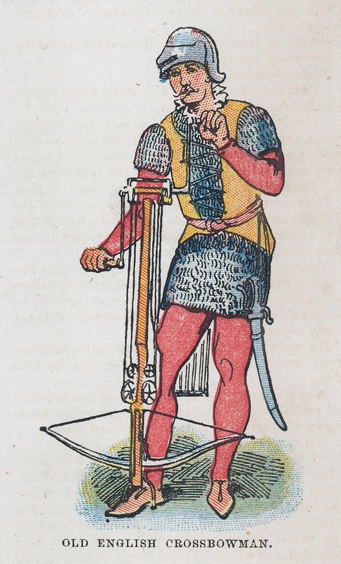 Gammel engelsk armbrøstskytte af English School