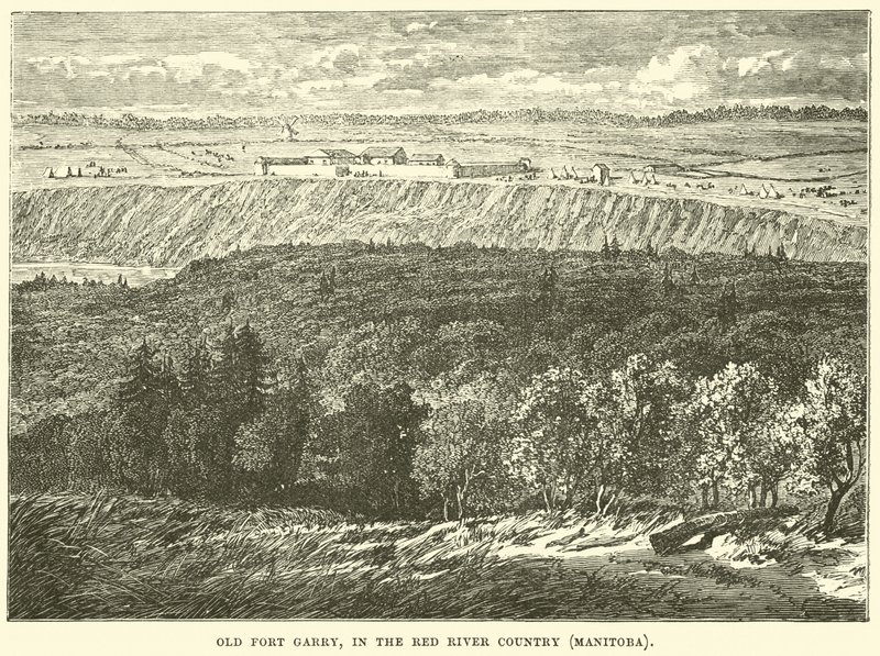 Old Fort Garry, i Red River Country, Manitoba af English School