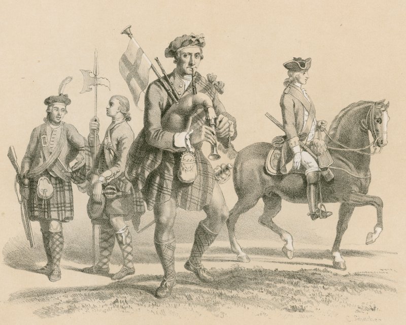 Old Highland Brigade og Livgarde af English School
