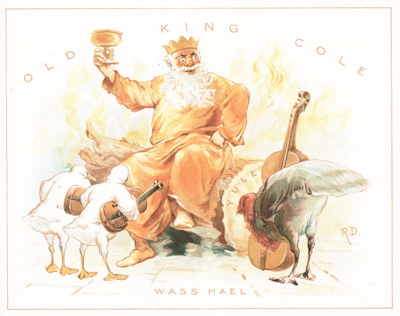 Old King Cole, julekort af English School