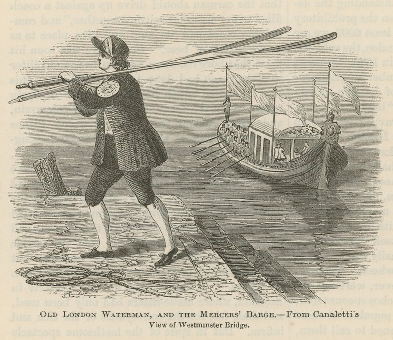 Old London Waterman af English School