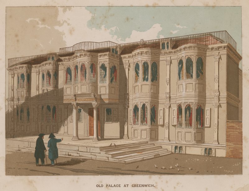 Old Palace i Greenwich, London af English School