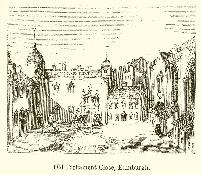 Old Parliament Close, Edinburgh af English School