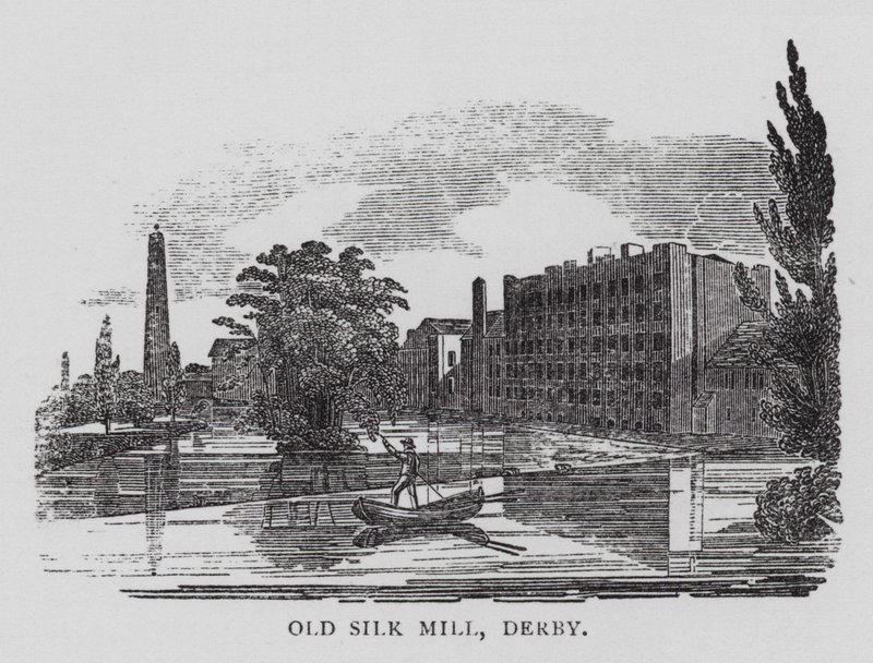 Old Silk Mill, Derby (gravering) af English School