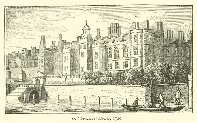 Old Somerset House, 1720  af English School