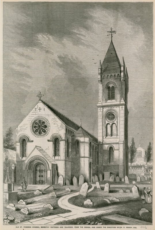 Old St Pancras Church, London, for nylig restaureret og udvidet af English School