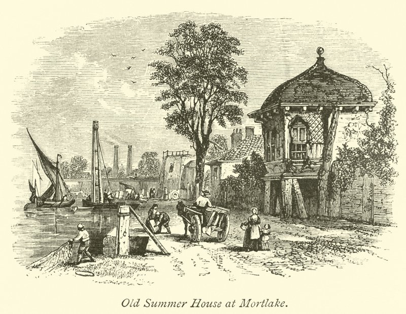 Old Summer House at Mortlake  af English School
