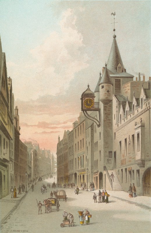 Old Tolbooth og Canongate - Edinburgh af English School