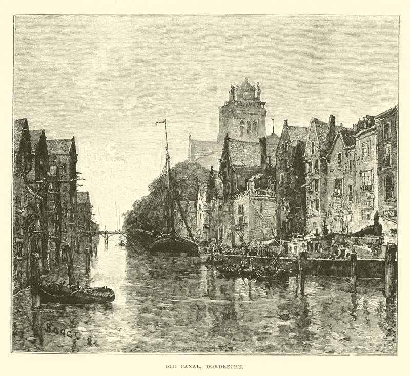 Gamle kanal, Dordrecht af English School