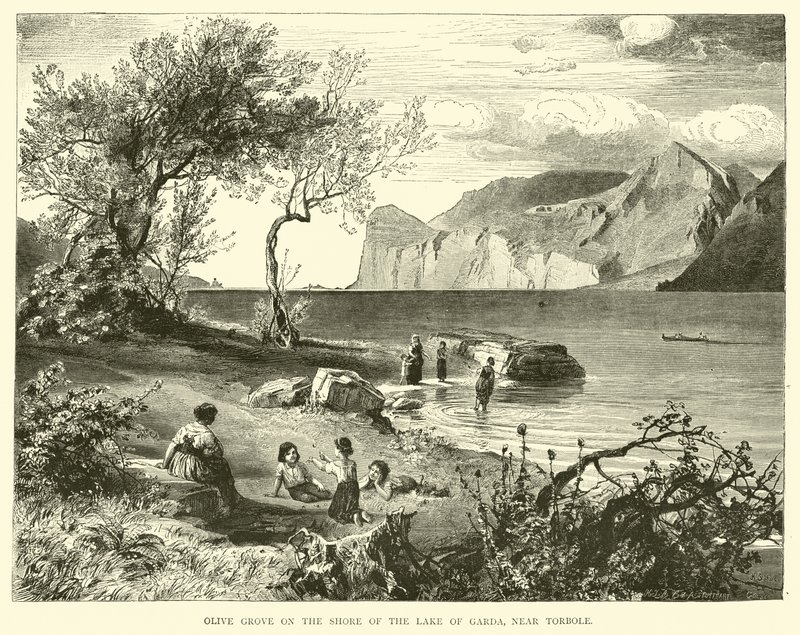 Olive Grove on the shore of the Lake of Garda, near Torbole  af English School