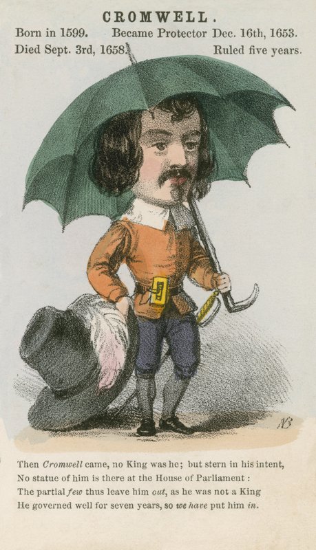 Oliver Cromwell (akvatint) af English School