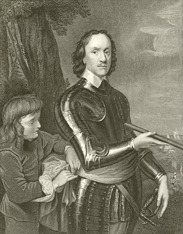 Oliver Cromwell af English School