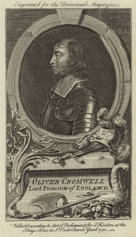 Oliver Cromwell, Englands Lord Protector af English School