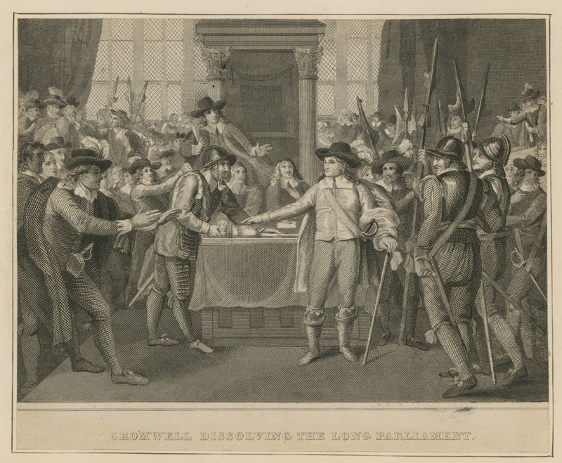Oliver Cromwell opløser det lange parlament af English School