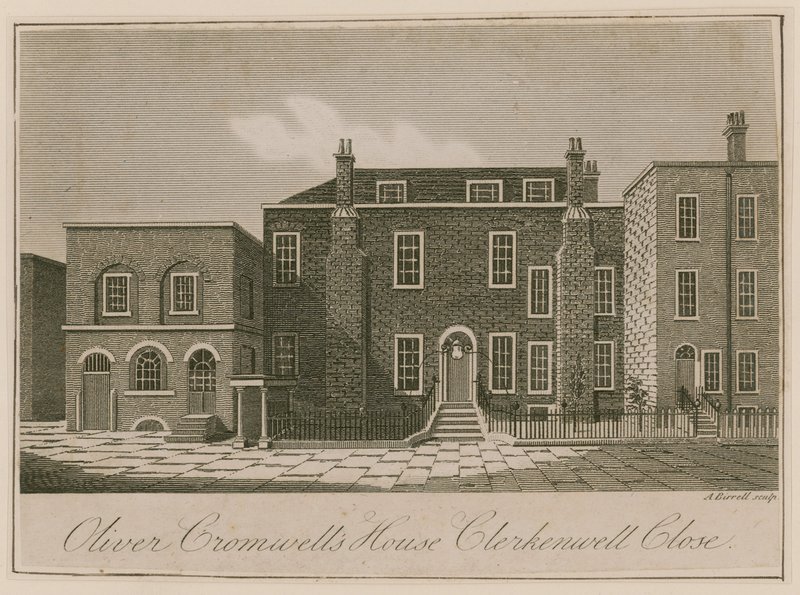 Oliver Cromwells hus, Clerkenwell Close, London af English School