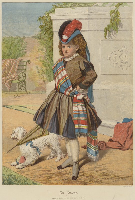 På vagt (chromolitho) af English School