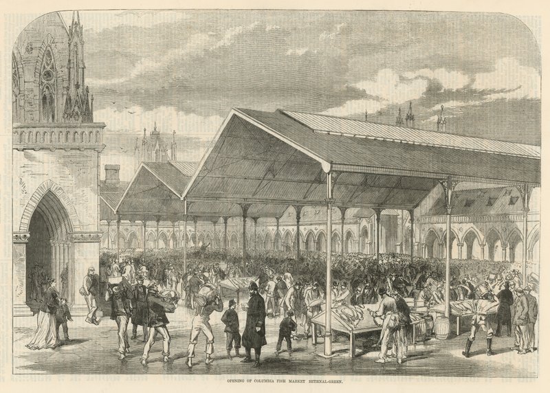 Åbning af Columbia Fish Market i Bethnal Green af English School