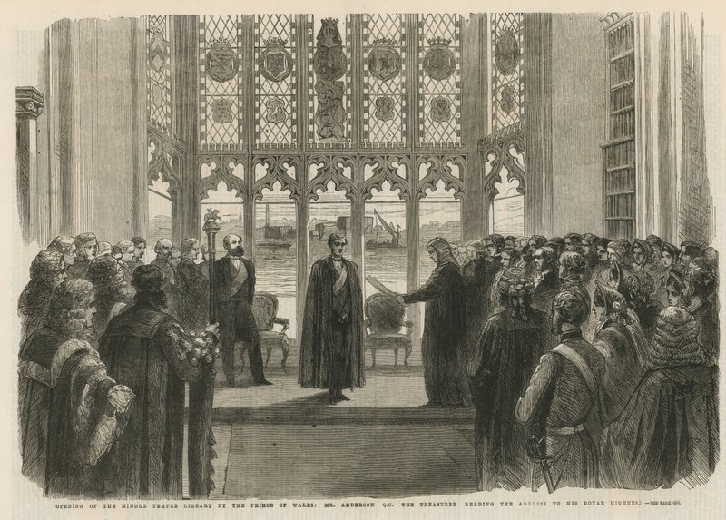 Åbning af Middle Temple Library af English School