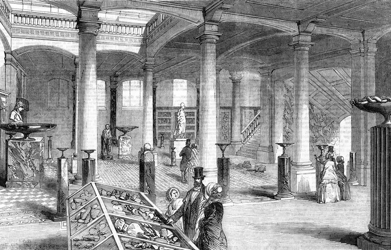 Åbning af Museum of Practical Geology, Jermyn Street, London - Den Store Sal af English School