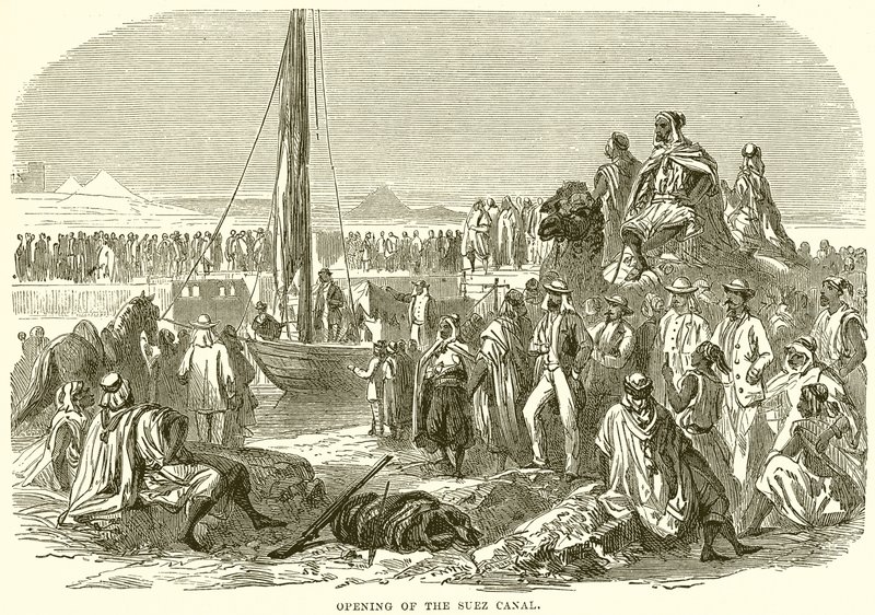 Åbning af Suez-kanalen af English School
