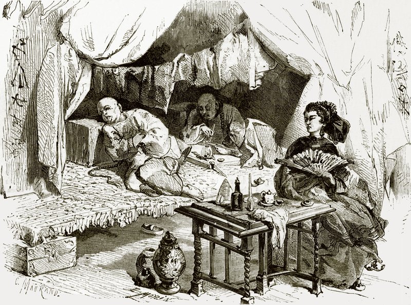 Opium rygere af English School