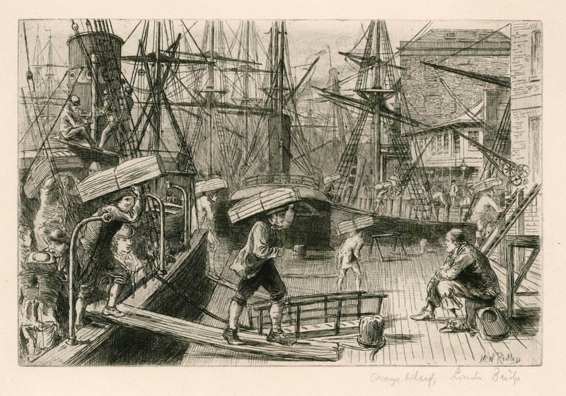 Orange Wharf, London Bridge af English School