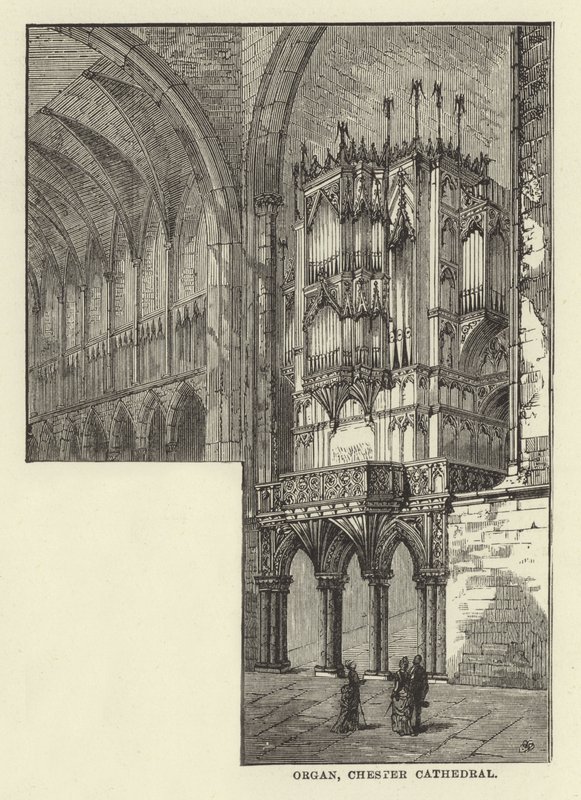 Orgel, Chester Cathedral af English School
