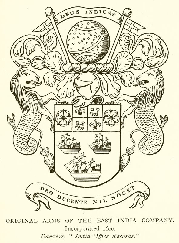 Originale våben fra East India Company af English School