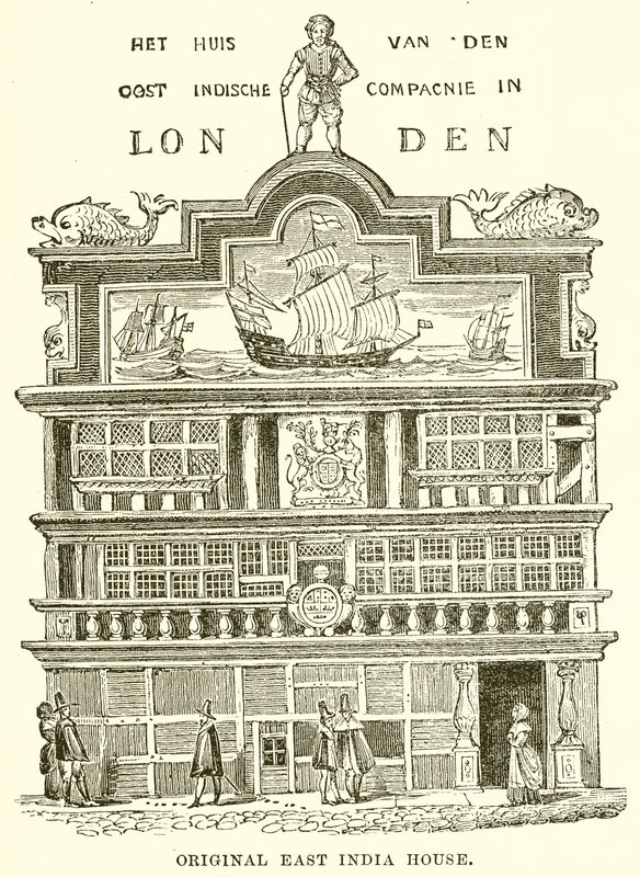 Originalt East India House af English School