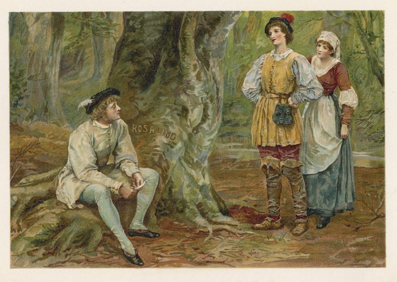Orlando and Rosalind in As You Like It  af English School
