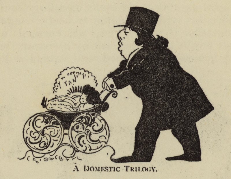 Oscar Wilde, irsk dramatiker og digter (litho) af English School