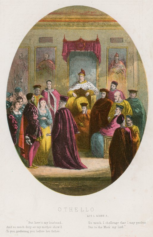 Othello, 1. akt. scene iii af English School