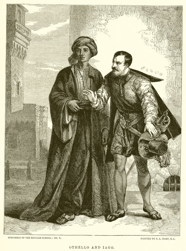 Othello og Iago af English School