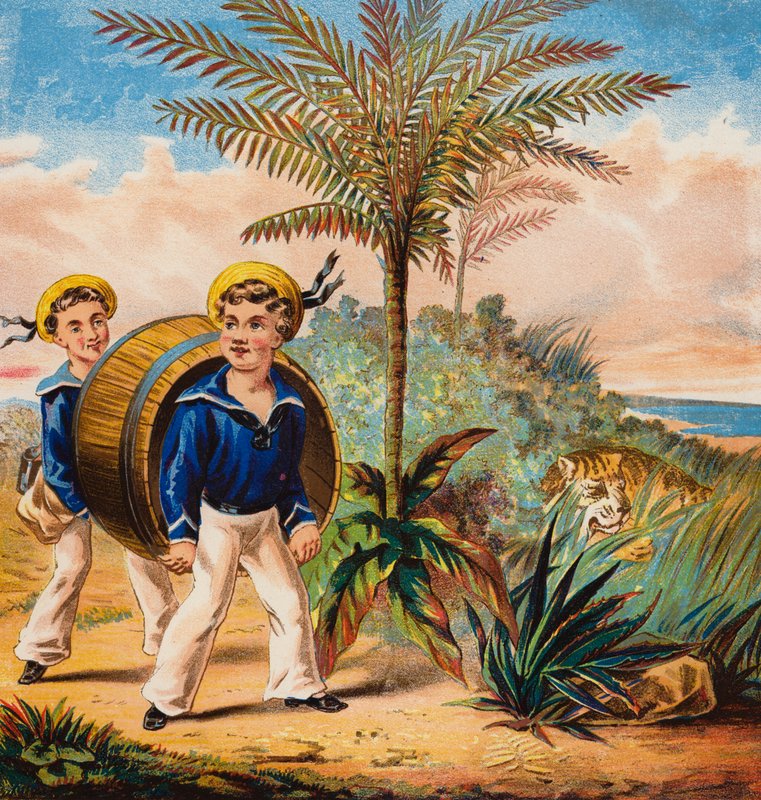Vores sømænd (farvelitografi) af English School
