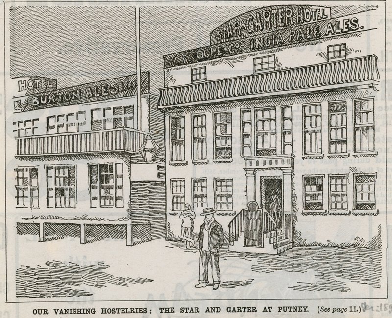 Vores forsvindende herberger: The Star og Garter i Putney af English School