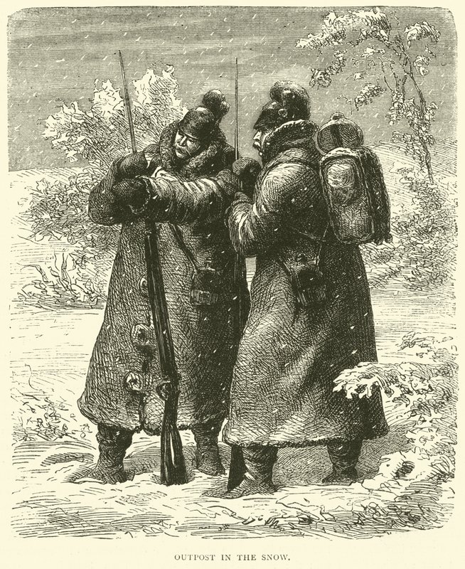 Forpost i sneen, oktober 1870 af English School