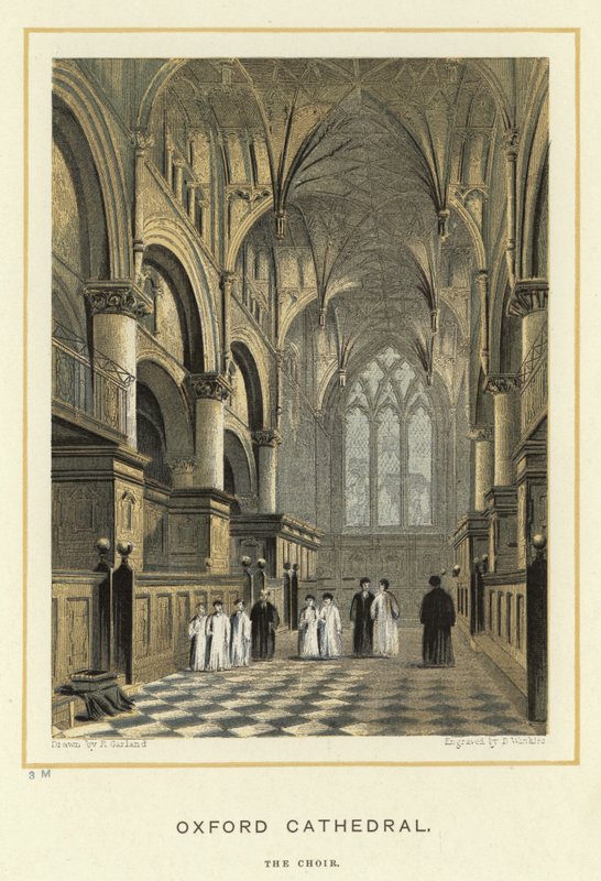 Oxford Cathedral, koret af English School