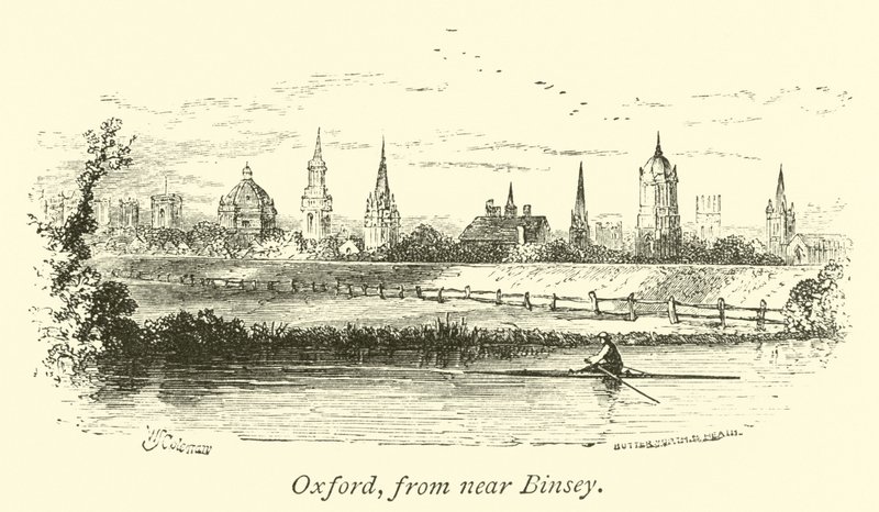 Oxford, fra nær Binsey af English School