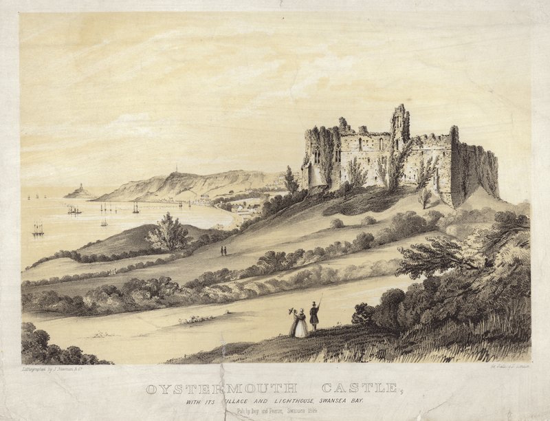 Oystermouth Castle af English School