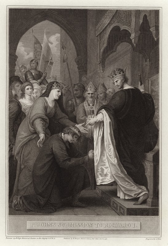 P Johns underkastelse til Richard I af English School
