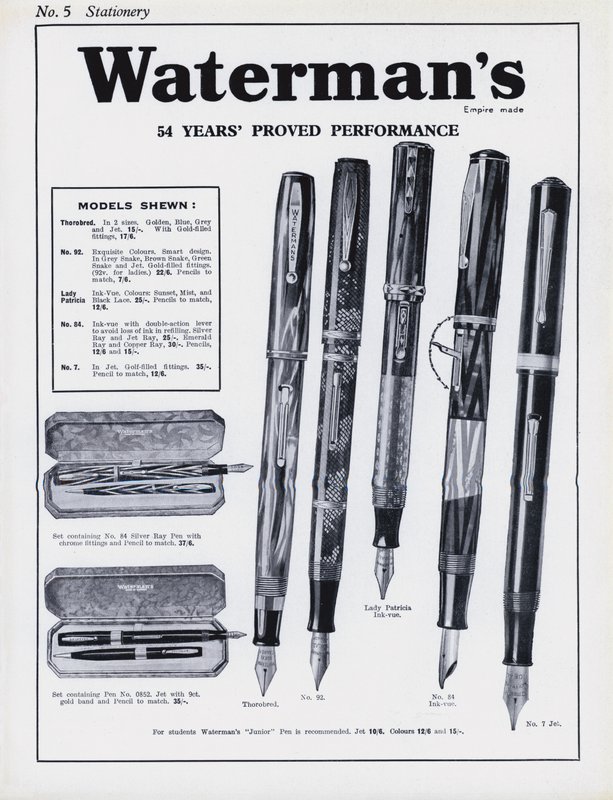 Side fra Army and Navy Stores Catalogue af English School