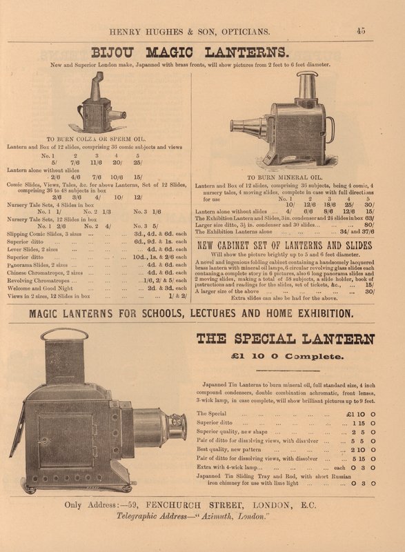 Side fra Henry Hughes & Søns nye katalog af English School