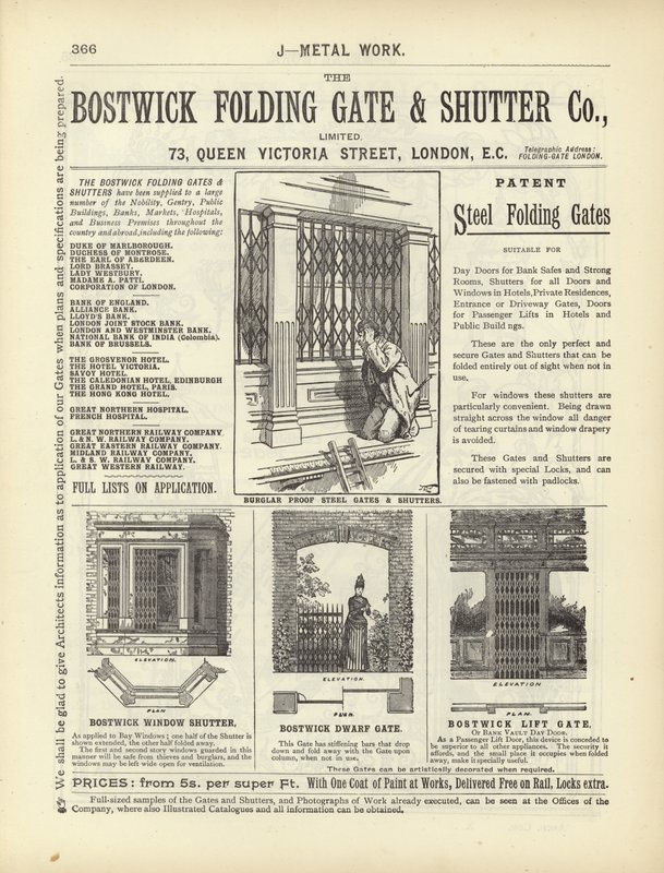 Side fra The Architects, Surveyors and Engineers Compendium 1892 af English School