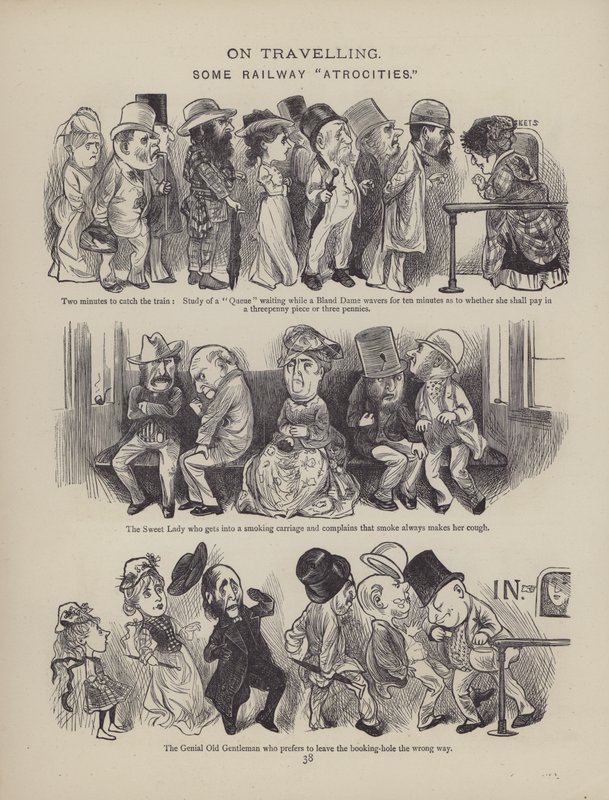Side fra The British Working Man or One Who Does Not Believe In Him (gravering) af English School