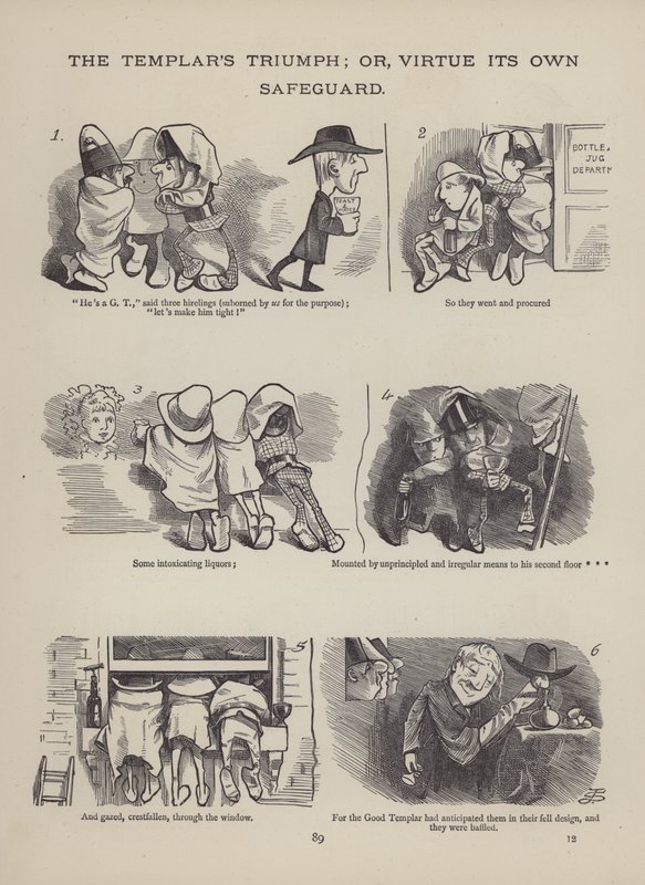 Side fra The British Working Man or One Who Does Not Believe In Him (gravering) af English School
